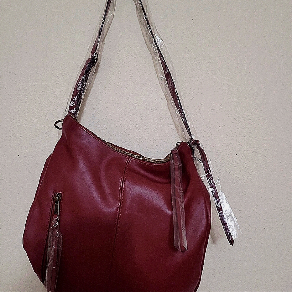 Faux Leather, Shoulder Bag/ Backpack And Crossbody Bag